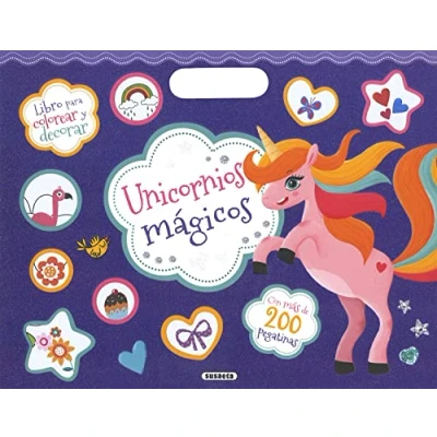 Imagen de Unicornios mágicos (Colorea y pega con 200 pegatinas)