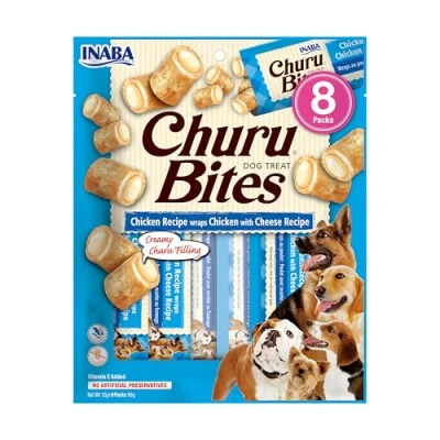 Imagen de Churu Bites Inaba para Perro 8x12g Pollo y Queso