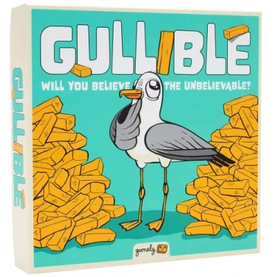 Imagen de Gullible: el juego de fiesta súper divertido creatividad, faroles y hechos divertidos. ¿Engañarás a tu familia amigos o creerás lo increíble? Durante más 12 años, 2 14 jugadores