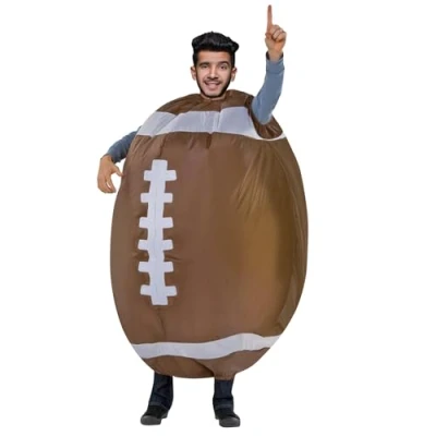 Imagen de AirSuit® Disfraz de Fútbol Americano Hinchable Globo Tamaño Adulto Poliéster Cómodo Resistente Sistema inflado Incluido OriginalCup®