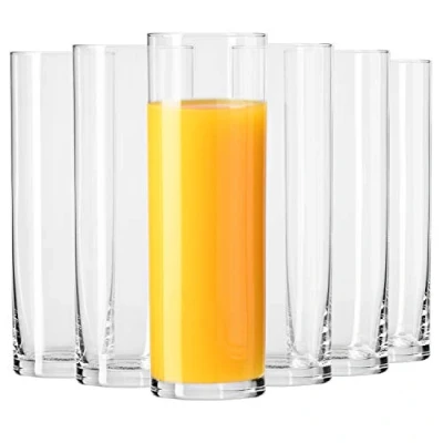Imagen de Krosno Vasos para Refrescos Zumo Agua Conjunto 6 Piezas 200 ml Colección Pure Perfectas la Casa, Restaurante y en las Fiestas Apta Lavavajillas