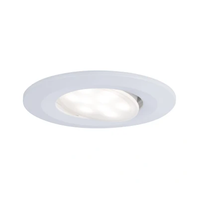 Imagen de Paulmann 99926 Luminaria empotrable LED Calla, redonda, incl. 1x6 W IP65, foco, blanco mate, luz para armario, plástico, lámpara 4000 K