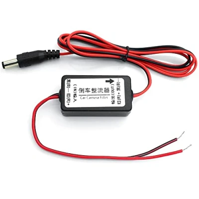 Imagen de Rectificador de Visión Trasera, 12V DC Potencia Relé Condensador Filtro Conector para Cámara Trasera Auto Car Señal