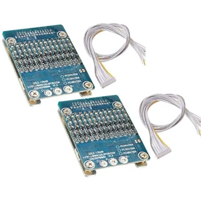 Imagen de TECNOIOT 2pcs 13S 48V 20A Li Ion Lithium Cell 18650 Battery Protection BMS PCB Board