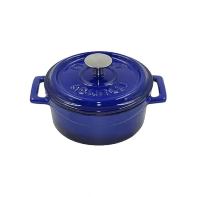 Imagen de Pentole Agnelli Linea Ghisa COGHSRP10414B Slowcook Cacerola, 14 cm, 0,8 l, Azul, Hierro Fundido, BLU