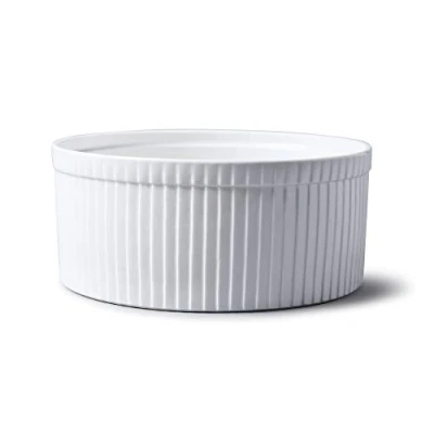 Imagen de WM Bartleet &amp; Sons Plato para soufflé, de porcelana, tradicional, profesional, color Blanco, 22 cm