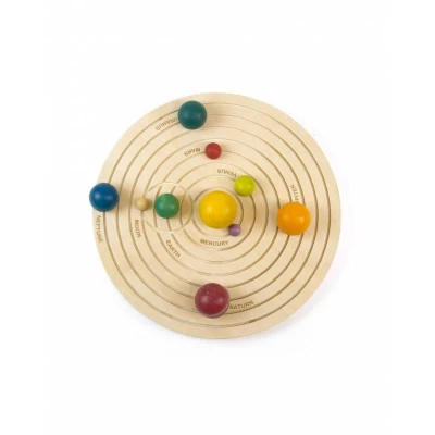 Imagen de Sistema solar de madera 3D