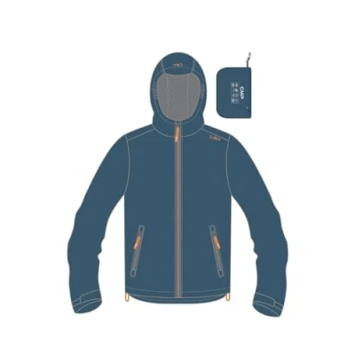 Imagen de CMP Chaqueta De Lluvia Resistente A Los Niños Con Capucha Fija Unisex y