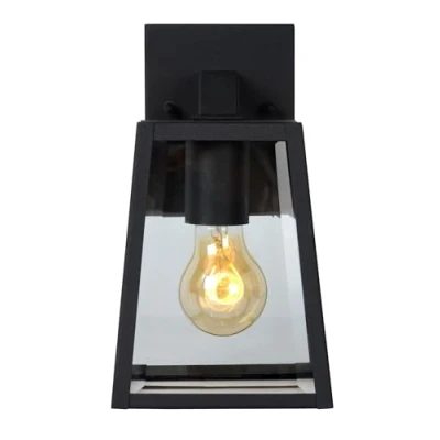 Imagen de LUCIDE MATSLOT Lámpara de pared Fuera 1xE27 IP23 Negro