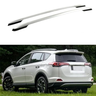 Imagen de GUOLEIOO Baca de Coche, para Toyota RAV 4 2013 2014 2015 2016 2017 2018 Barras Portaequipajes Aluminio