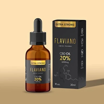 Imagen de FLAVIANO CBD OIL Aceite de Premium, Ecológico, cáñamo Orgánico con y ácidos Omega 3, 6 9 (20% 30ml)