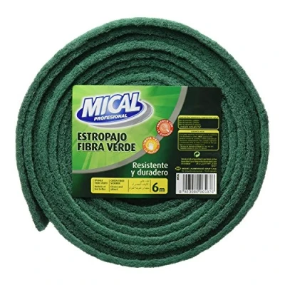 Imagen de Mical Rollo Estropajo Fibra Verde, 6 m