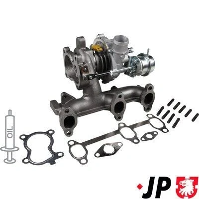 Imagen de JP GROUP 1117404300 Turbocompresor de gases escape incl. kit juntas SKODA: Fabia 2, I Hatchback, SEAT: Ibiza 3