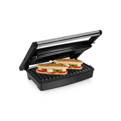 Imagen de Tristar GR 2859 parrilla de contacto, superficie cocinado 27,5 x 18 cm, se puede abrir 180 grados para usar como mesa, 1500 W