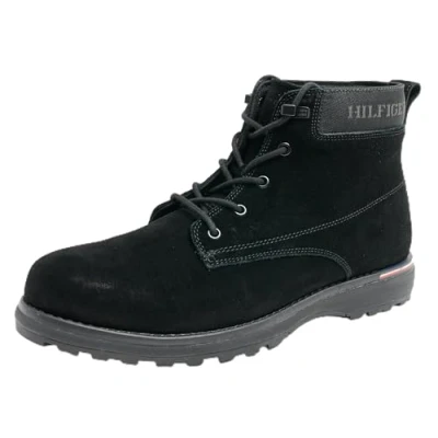 Imagen de Tommy Hilfiger Botas Hombre Corporate Outdoor Suede Boot de Piel, Negro (Black), 45 EU