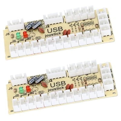 Imagen de Codificador USB Zero Delay Arcade, Botón A Joystick, para Juegos De Lucha PC MAME Raspberry Pi Retro.(QM070913 (Doble))