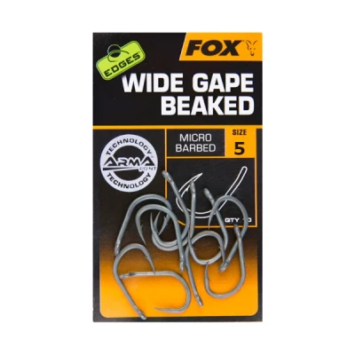Imagen de Fox Edges Wide Gape Beaked Hooks Tamaño 5 Micro Barba Anzuelos carpfishing