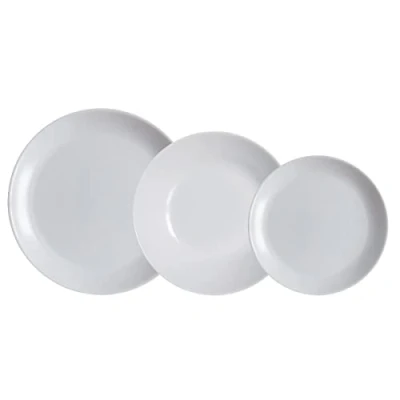 Imagen de Luminarc Diwali Granit Vajilla Opal 18 Piezas 6 Personas Gris