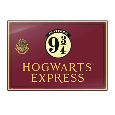 Imagen de Grupo Erik Vade Harry Potter Plataforma 9 3/4 Tapete escritorio escolar multifuncional Protector Papeleria Producto con licencia oficial, burdeos, único (TSEH544)
