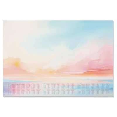 Imagen de SIGEL HO313 Soporte de papel, calendario 3 años y semana, diseño magic sunset, A2 (59,5 x 41 cm), azul/rosa/naranja/amarillo, 30 hojas
