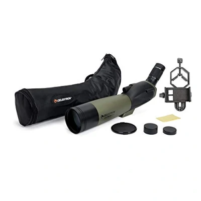 Imagen de Celestron Ultima 80 Visor Angular para observación de Aves, Vida Silvestre, Paisaje y Caza, Incluye Funda Transporte Suave Adaptador Smartphone