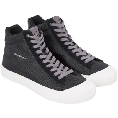 Imagen de Calvin Klein Jeans Sneaker vulcanizadas Hombre Skater Calzado, Negro (Black/ Bright White), 40