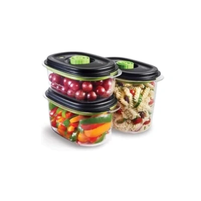 Imagen de FoodSaver Fresh 2.0 Food Storage Containers Set of 3 (700 ml, 1.2 and 1.8 Liter)