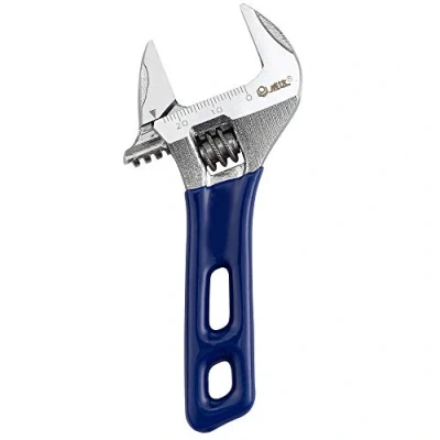 Imagen de HQGC llave inglesa, inglesa ajustable de apertura ancha con mango corto, (4&quot;)