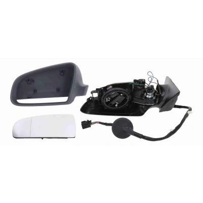 Imagen de Espejo retrovisor Vemo V10 69 0171 izquierda imprimado eléctrico calefactable, abatible eléctricamente, asférico AUDI: A3 Sportback, A4 B7 Avant