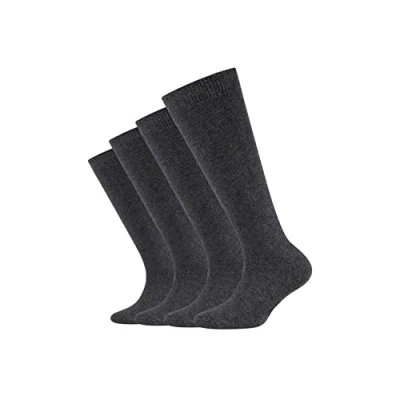 Imagen de camano 4 PACK Calcetines hasta la rodilla para niños, Talla: 23 26, Anthracite