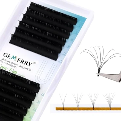 Imagen de Extensiones de Pestañas Volumen Ruso 2D 3D 5D 8D 10D 0.07 d curl mix 8 14mm Postizas Individuales Volume Lash Extensions GEMERRY (0.07 14mm)