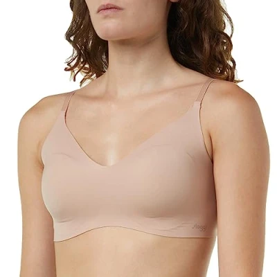 Imagen de sloggi Women&#039;s Zero Microfibre 2.0 H Bralette Bustier , Cameo Brown, Xs