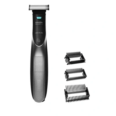 Imagen de Cecotec Recortador de Barba Multifunción Bamba PrecisionCare 7500 Power Blade. Cuchillas Acero Inoxidable, Resistente al agua, Batería Lítio, Autonomía hasta 60 min, 3 Peines guía