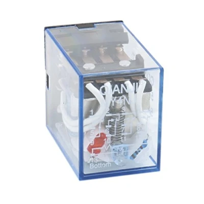 Imagen de Heschen Gereral Purpose Power Relé MY4NJ 24 VAC Bobina 3A 240VAC/24 VDC 4PDT LED Indicador de 14 pines terminales