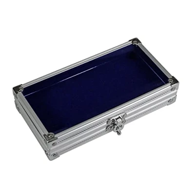 Imagen de Safe 5872 Estuche de Aluminio para colección alfileres con Tapa Transparente 195 x 110 40 mm