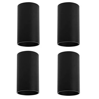 Imagen de Klighten 4 Pcs Foco de Techo Negro GU10, Focos superficie Aluminio Plafón Redonda Moderna Lampara para Pasillo, Comedor, salón, 56 X 100 mm, Bombilla no Incluida