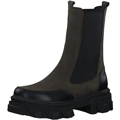 Imagen de s.Oliver 5 25467 39, Botas Estilo Chelsea Mujer, Caqui, 37 EU