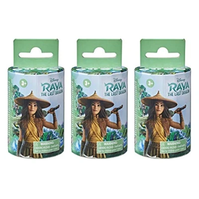 Imagen de Disney Raya and The Last Dragon Surprise Caja ciega de 3 Unidades, muñecas y 6 Accesorios, Juguete para niños años en adelante