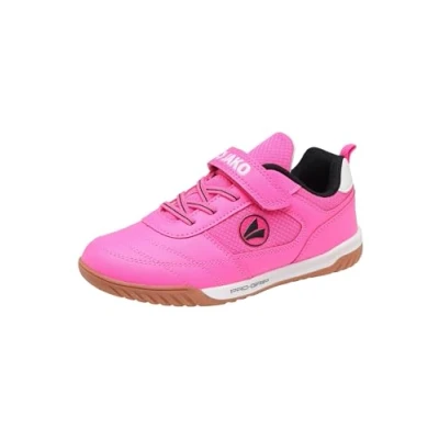 Imagen de JAKO SH Winger Unisex Botas de fútbol sin tacos para niños, Talla: 33, Neon pink/jet black Zapatos