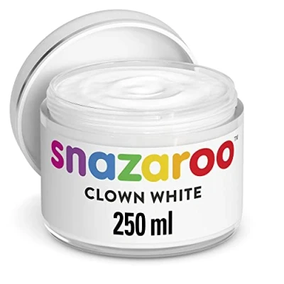 Imagen de Snazaroo Pintura facial blanco payaso, Color, 250 ml (Colart 1198210)