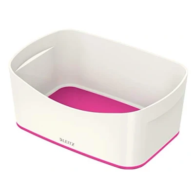 Imagen de Leitz MyBox Caja organizadora sin tapa, Blanco/Rosa metalizado, Plástico brillante, 52571023