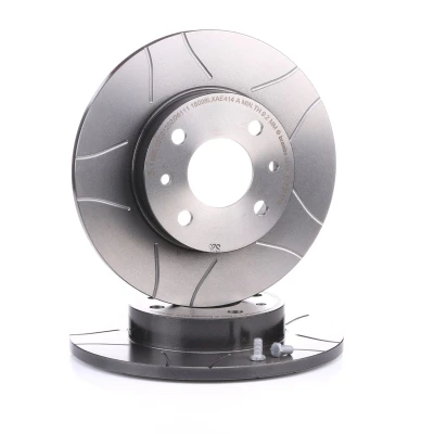 Imagen de BREMBO MAX LINE 08.5085.75 Disco de freno 240 11 4 macizo, ranurado revestido con tornillos FIAT: Seicento / 600 Hatchback, 500 Cinquecento