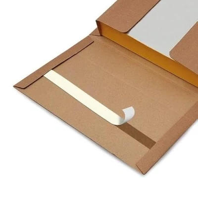Imagen de Blasetti Caja para Envío de libros Book Box M, embalaje en cartón microondulado color avana, paquete 20 unidades, ideal enviar formato B5