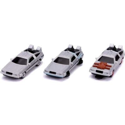 Imagen de Jada Delorean Doc Paquete de 3 Nano Back to The Future, Color marrón, (Simba 253251002)