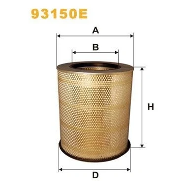Imagen de WIX FILTERS 93150E Filtro de aire 411 332 Cartucho filtrante VOLVO: FM, FH II, 12