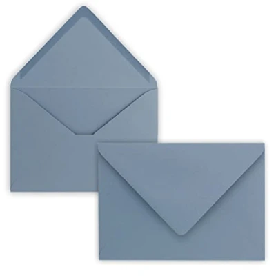 Imagen de 25 sobres B6, 17,5 x 12,5 cm, adhesivo húmedo con solapa puntiaguda, 120 g/m², para bodas, tarjetas de felicitación, invitaciones
