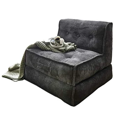 Imagen de Atlantic Home Collection Pia Sofá Cama, Madera, Gris, XL Sessel