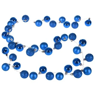 Imagen de CASARIA® Bolas de Navidad con Leds 40 2m 8 Efectos Luz Interior Exterior Timer Luces Navideñas Azul