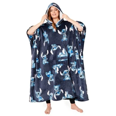 Imagen de Disney Stitch Batamanta Mujer Sudadera Manta con Capucha, Sherpa Regalos Navidad