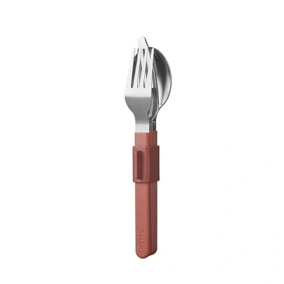 Imagen de Mepal Juego de cubiertos 3 piezas Silueta Apta para lavavajillas Vajilla Cuchillo, tenedor y cuchara con soporte Vivid mauve